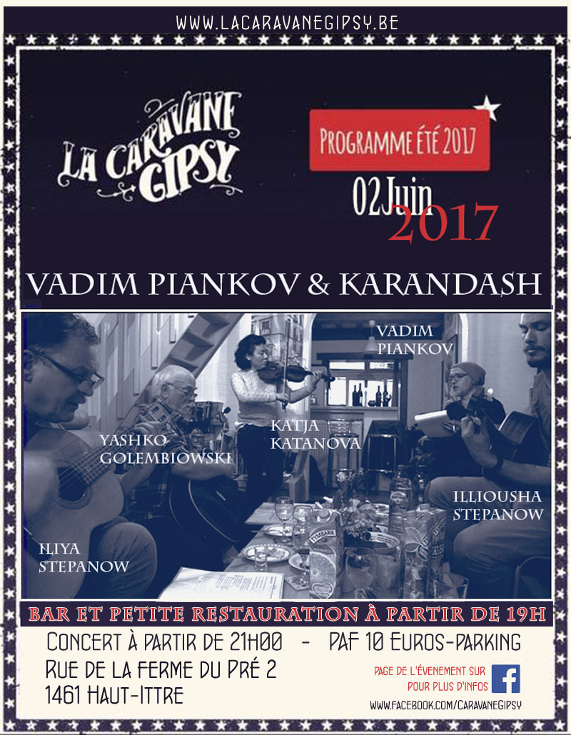 Affiche. Haut-Ittre. La Caravane Gipsy sous Chapiteau. 01. 2017-06-02. 2017-06-02